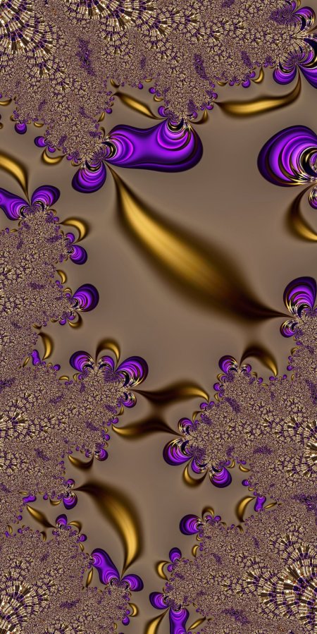 Purple and gold abstract