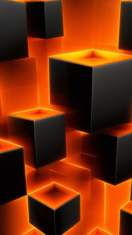 Orange cube
