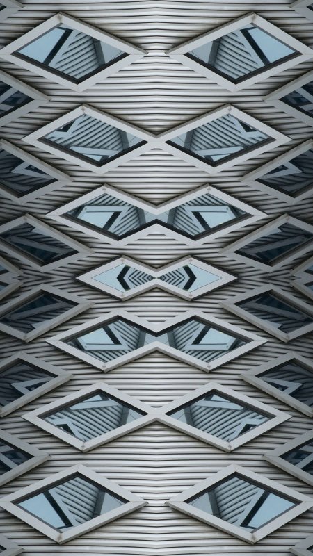 Зеркальная симметрия в архитектуре скачать фон 1350 x 2400