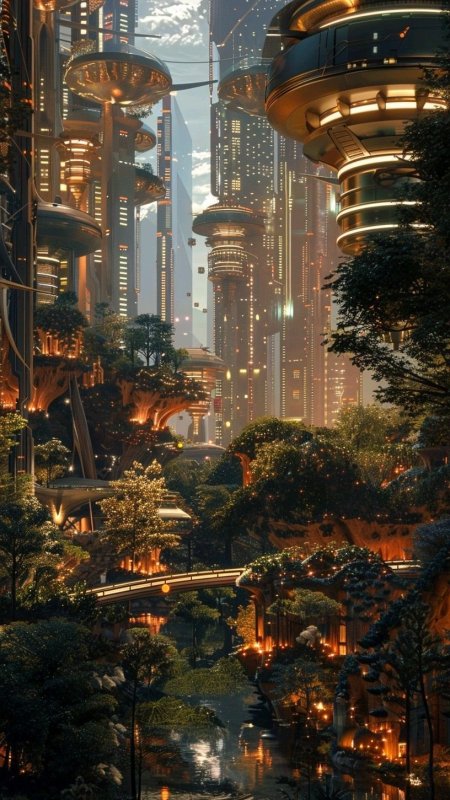Футуристический город будущего скачать фон 816 x 1451