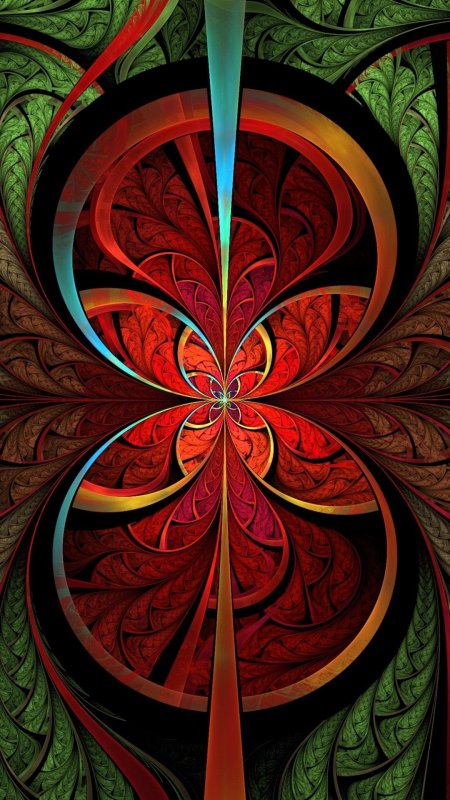 Симметричная абстракция скачать фон 1080 x 1920