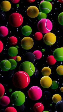 Tennis ball скачать фон 1080 x 1920