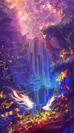 Пейзаж фантастический скачать фон 2160 x 3840
