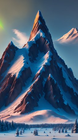 Пейзаж гор скачать фон 1424 x 2532