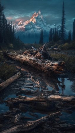 Пейзажи лес скачать фон 1080 x 1920