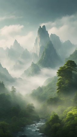 Пейзаж горы скачать фон 1080 x 1920