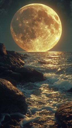 Луна красивая