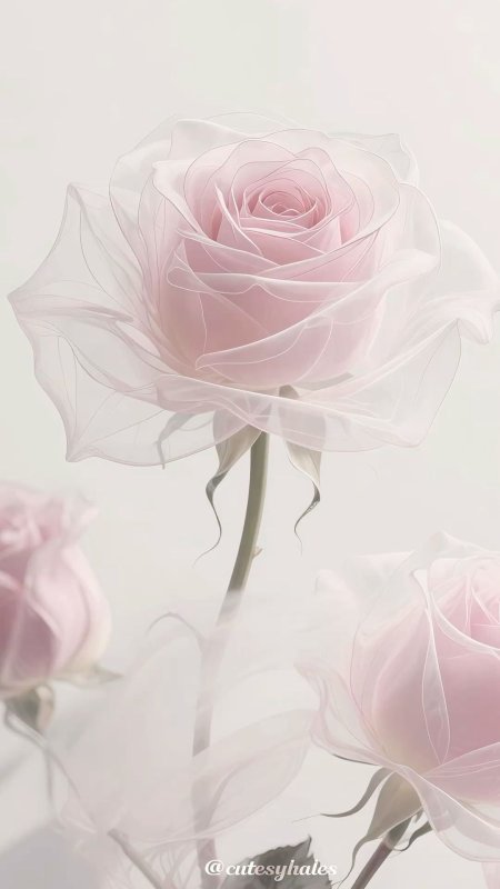 Нежно-розовая роза 🌹