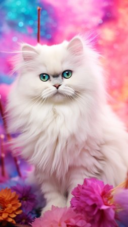 Персидская шиншилла белая