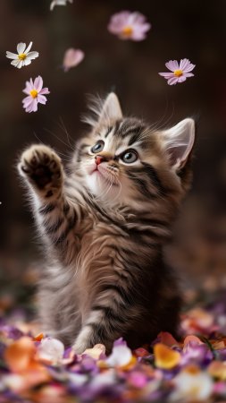 Котенок красивый