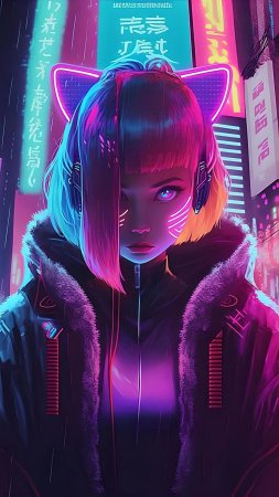Киберпанк девушка