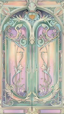 Art nouveau architecture скачать фон 1080 x 1920