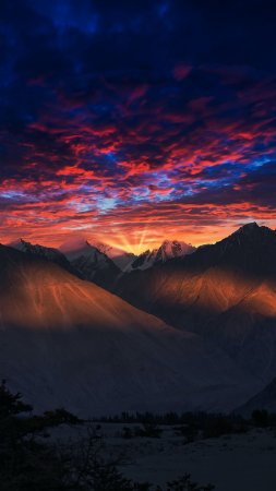 На закат скачать фон 2160 x 3840
