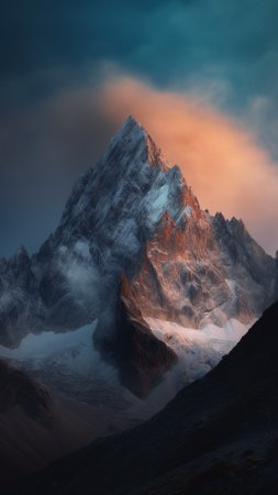 Пейзаж горный скачать фон 1080 x 1920