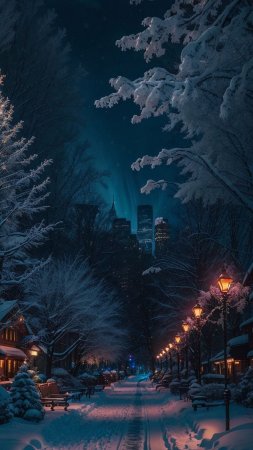 Рождественские пейзажи