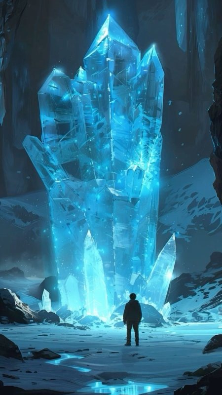 Магия льда скачать фон 1080 x 1920