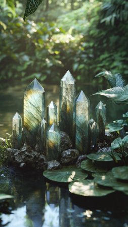 Crystal nature скачать фон 1080 x 1920