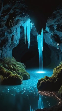 Waitomo cave скачать фон 1080 x 1920