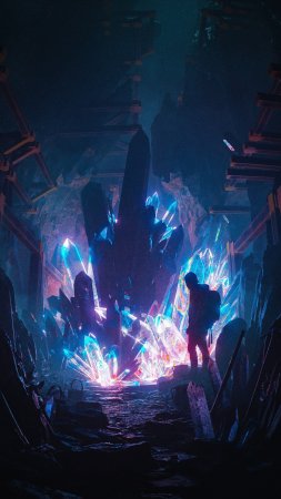 Светящийся арт скачать фон 1424 x 2532