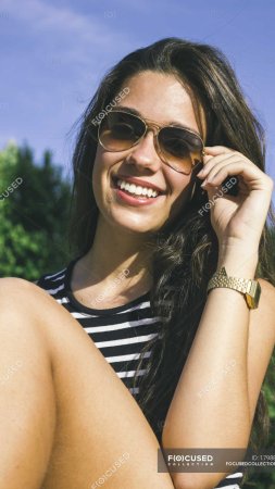 Girl wearing sunglasses