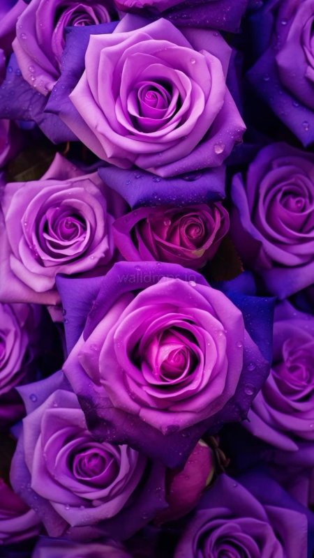 Purple roses wallpaper