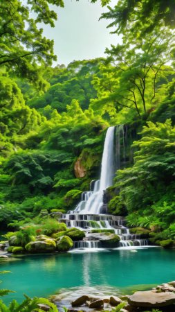 Tropical waterfall