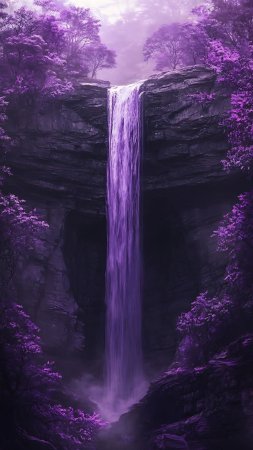 Фиолетовый водопад