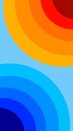 Colorful circle скачать фон 1424 x 2532