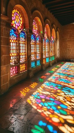 Through stained glass