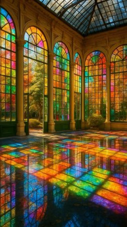 Stained glass garden