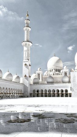 Мечеть шейха зайда достопримечательности оаэ скачать фон 1424 x 2532