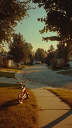 Suburban street скачать фон 1080 x 1920