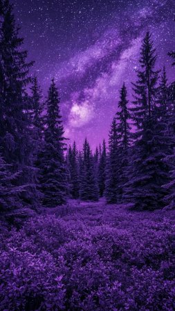 Purple forest