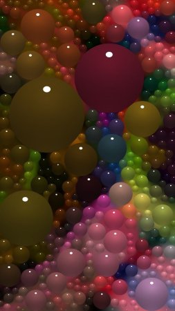 Цветные шары скачать фон 1080 x 1920