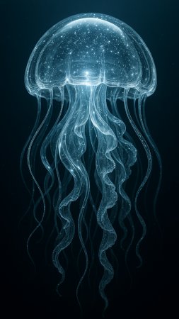 Медуза с скачать фон 1080 x 1920