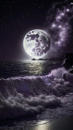 Море лун скачать фон 720 x 1280