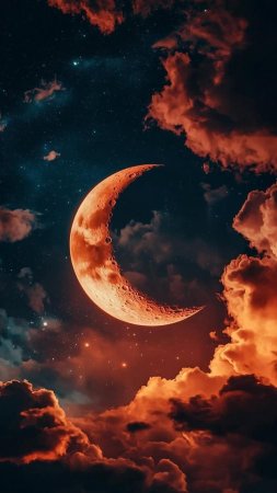 Луна красивая скачать фон 1080 x 1920