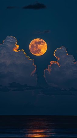 Ночь луна скачать фон 720 x 1280