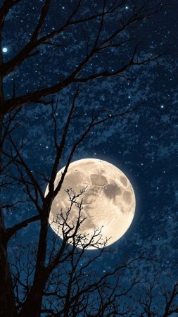 Beautiful moon скачать фон 1080 x 1920