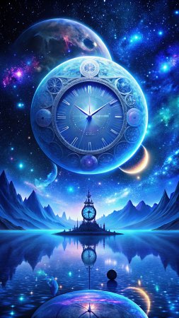 Магические часы скачать фон 1080 x 1920