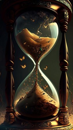 Песочные часы арт скачать фон 1424 x 2532