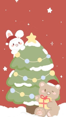 Cute christmas wallpaper скачать фон 1424 x 2532