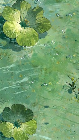 Пруд с водяными лилиями