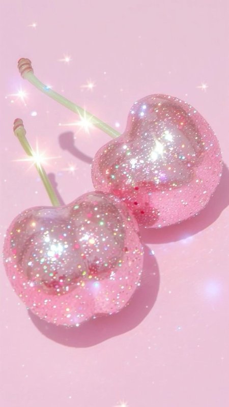 Glitter cherries