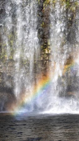 Rainbow waterfall