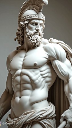 Ares greek god sculpture