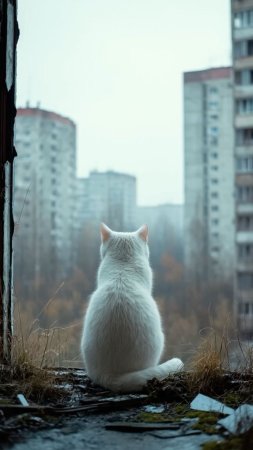 Белые коты скачать фон 1080 x 1920