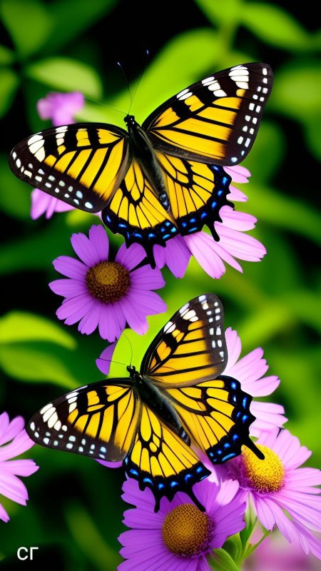 Butterfly and flower