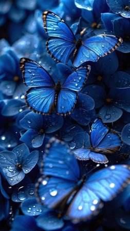Blue butterflies wallpapers