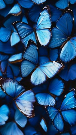 Blue butterflies